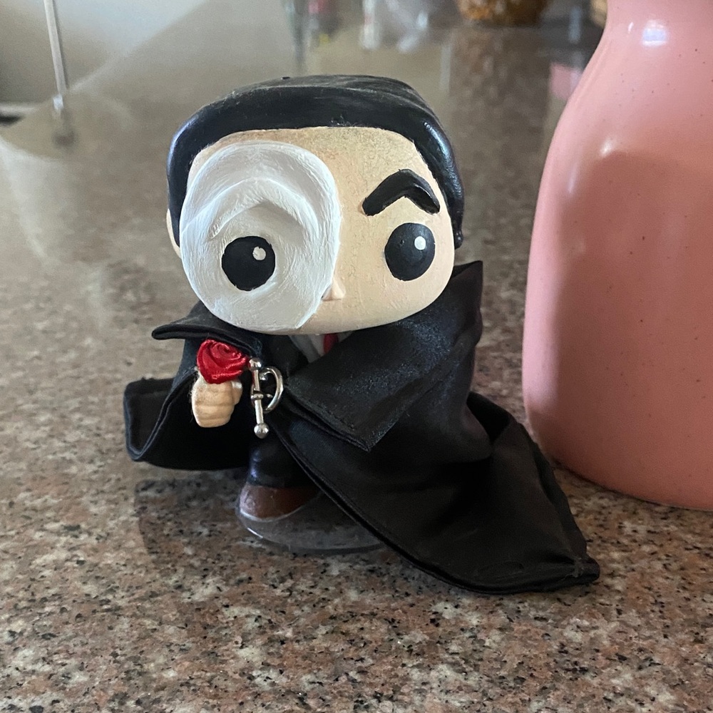 Phantom of the Opera Figure with Rose